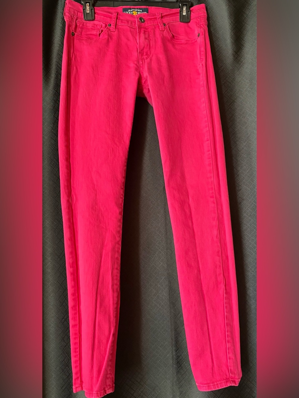 Lucky Brand Hot Pink Skinny Jeans